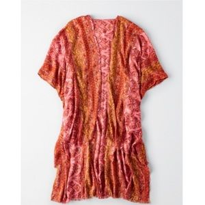 “AE paisley print midi duster” 🌺🌷